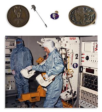 (ASTRONAUTS.) MCCANDLESS II, BRUCE. Color Photograph Signed and Inscribed, For Ed -- / With appreciation & / best wishes / Bruce McCan